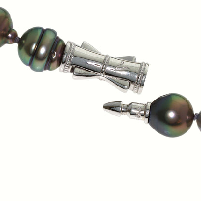TASAKI Baroque Black Pearl Necklace Silver Ladies [Used]