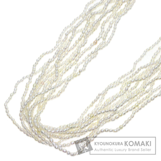TASAKI Keshi Pearl 10 strands 19.7" Necklace Silver Ladies [Used]