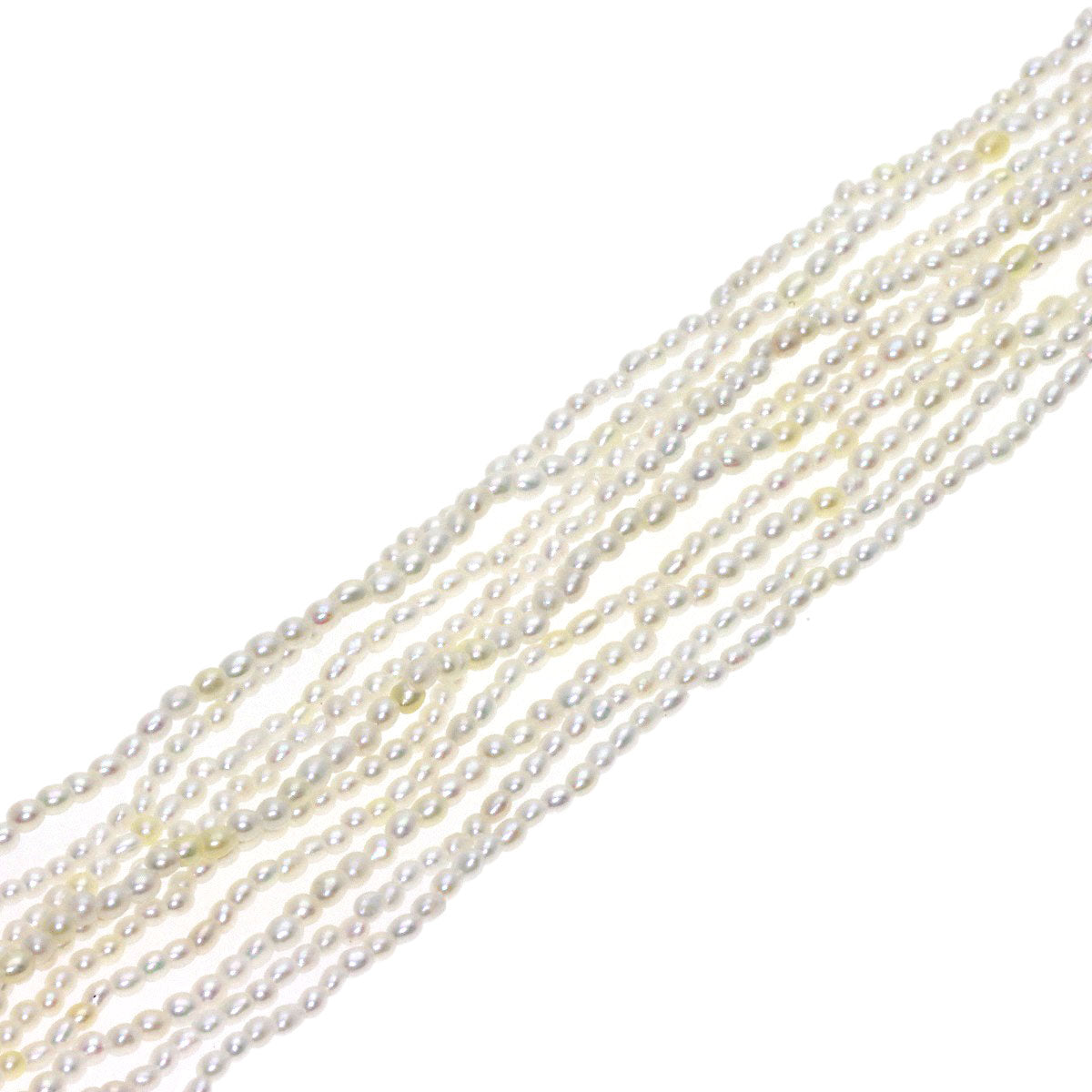 TASAKI Keshi Pearl 10 strands 19.7" Necklace Silver Ladies [Used]
