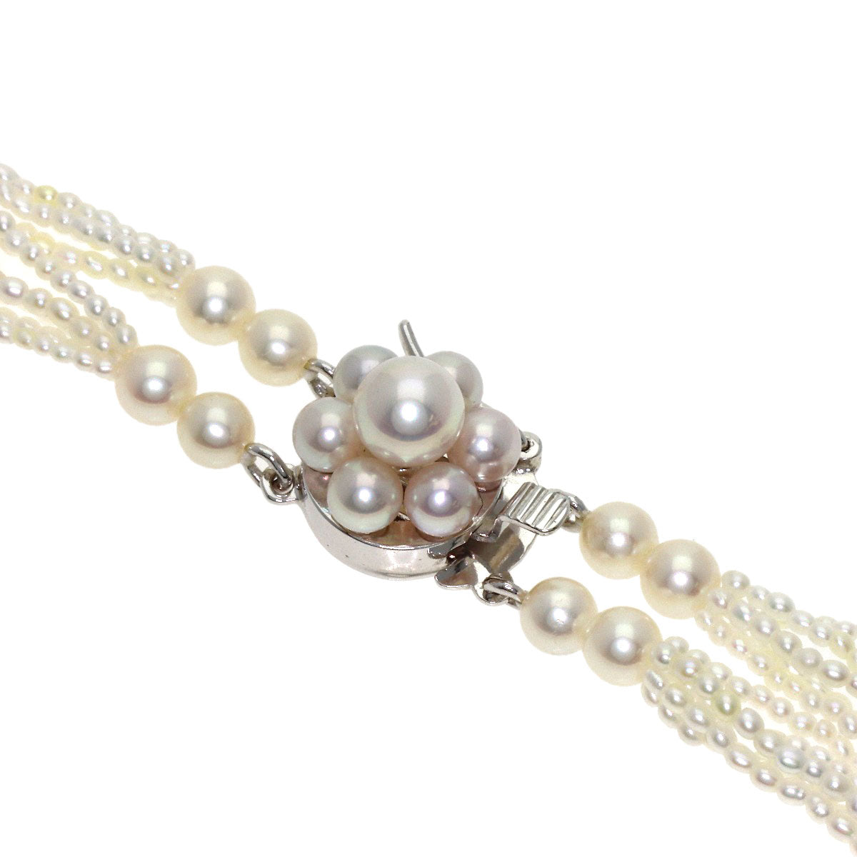 TASAKI Keshi Pearl 10 strands 19.7" Necklace Silver Ladies [Used]
