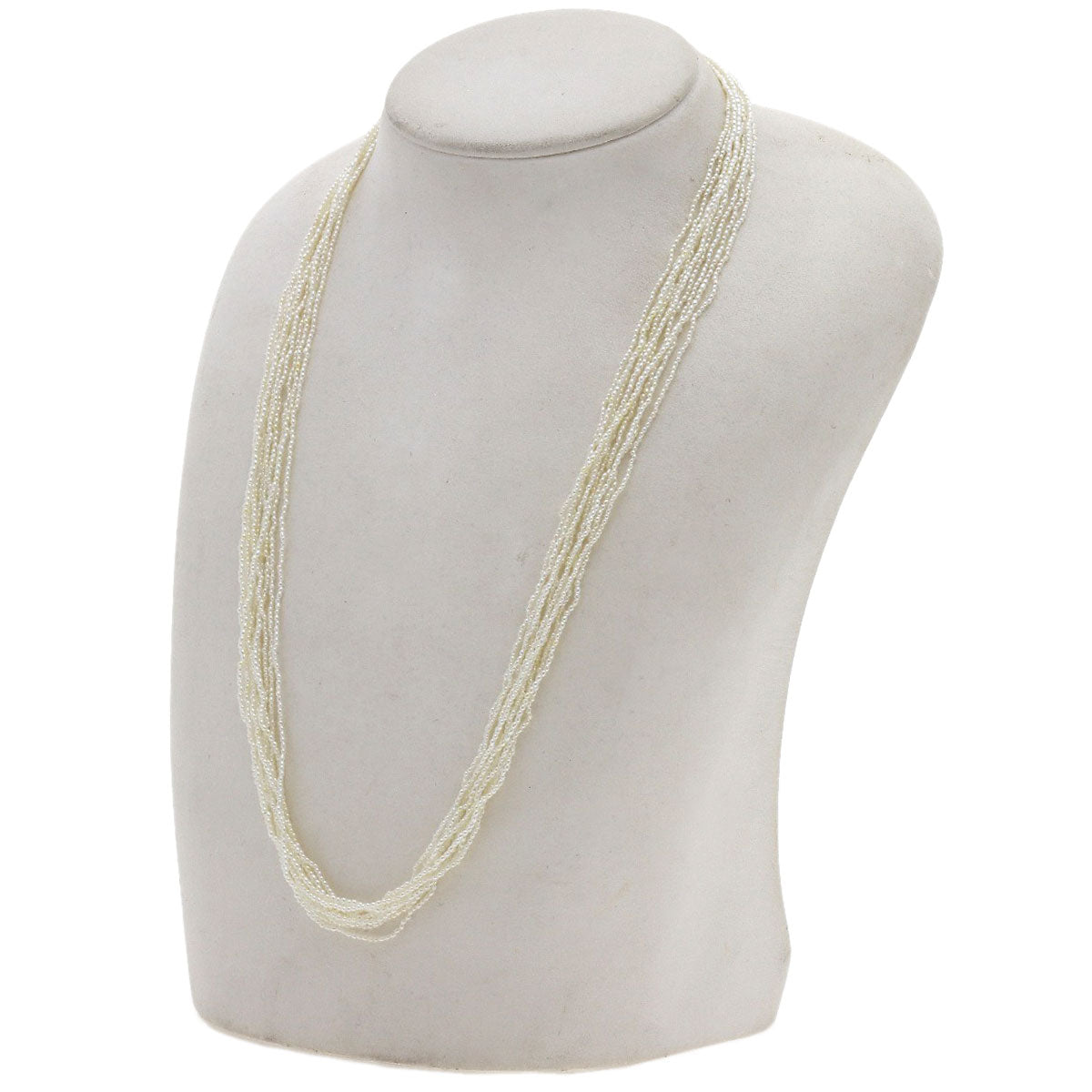 TASAKI Keshi Pearl 10 strands 19.7" Necklace Silver Ladies [Used]