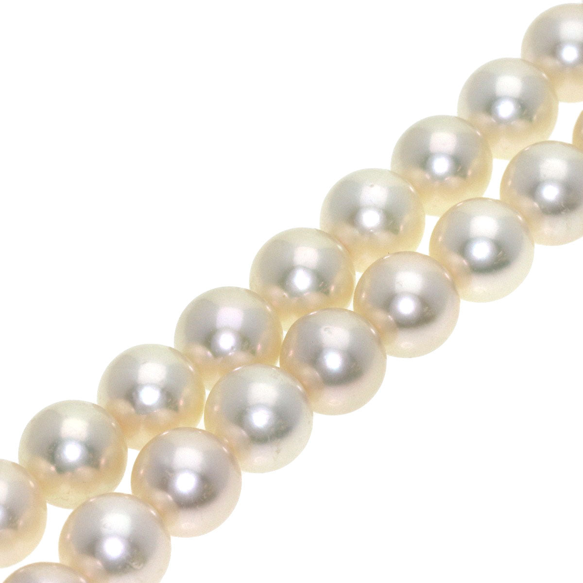 MIKIMOTO Pearl Pearl Necklace K18 White Gold Ladies [Used]