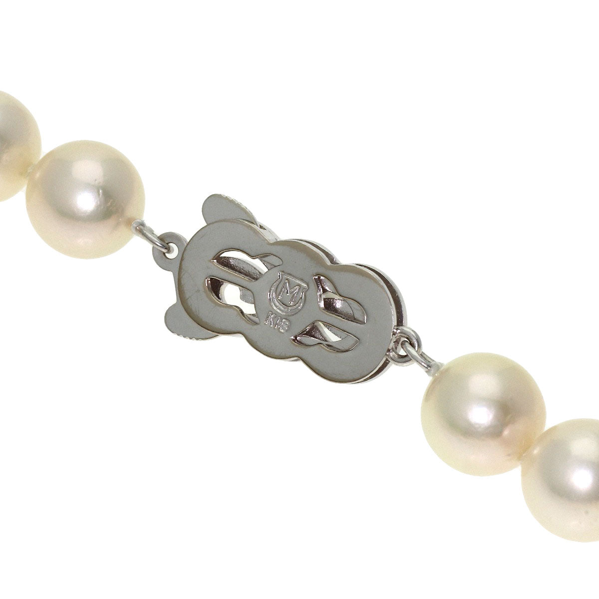 MIKIMOTO Pearl Pearl Necklace K18 White Gold Ladies [Used]
