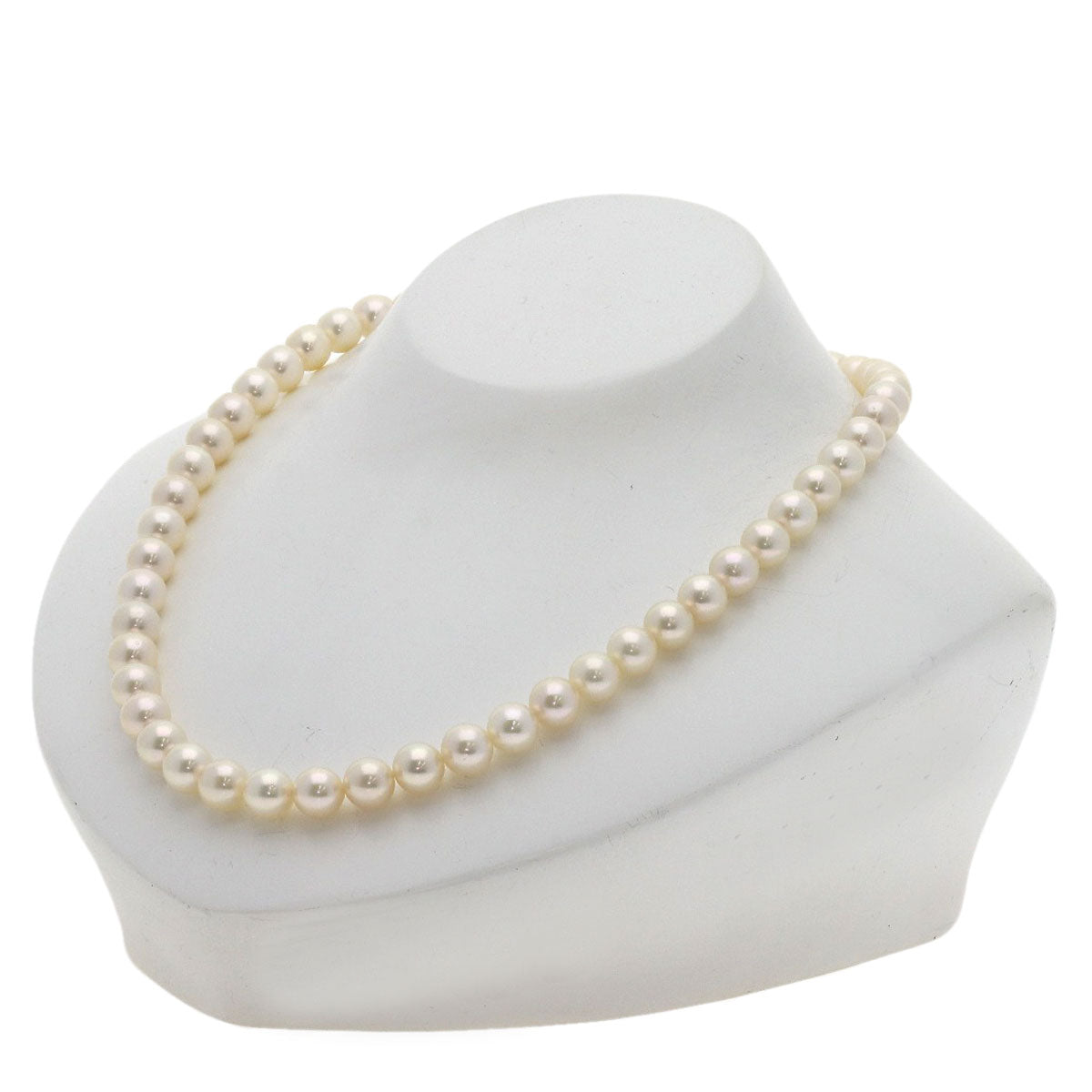 MIKIMOTO Pearl Pearl Necklace K18 White Gold Ladies [Used]