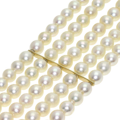MIKIMOTO Pearl Pearl 5-row Bracelet K14 Yellow Gold Ladies [Used]