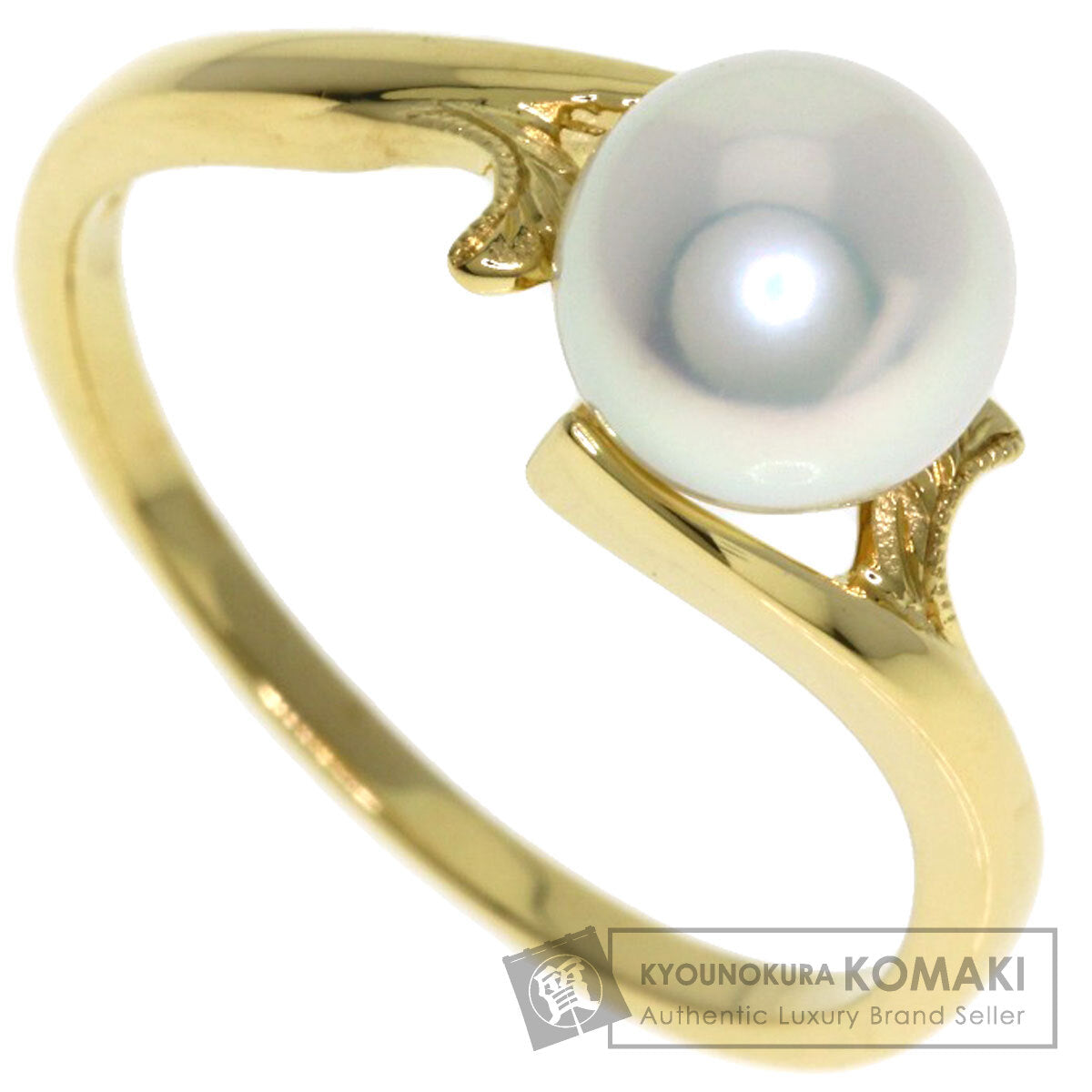 MIKIMOTO Pearl Pearl Ring K18 Yellow Gold Ladies [Used]