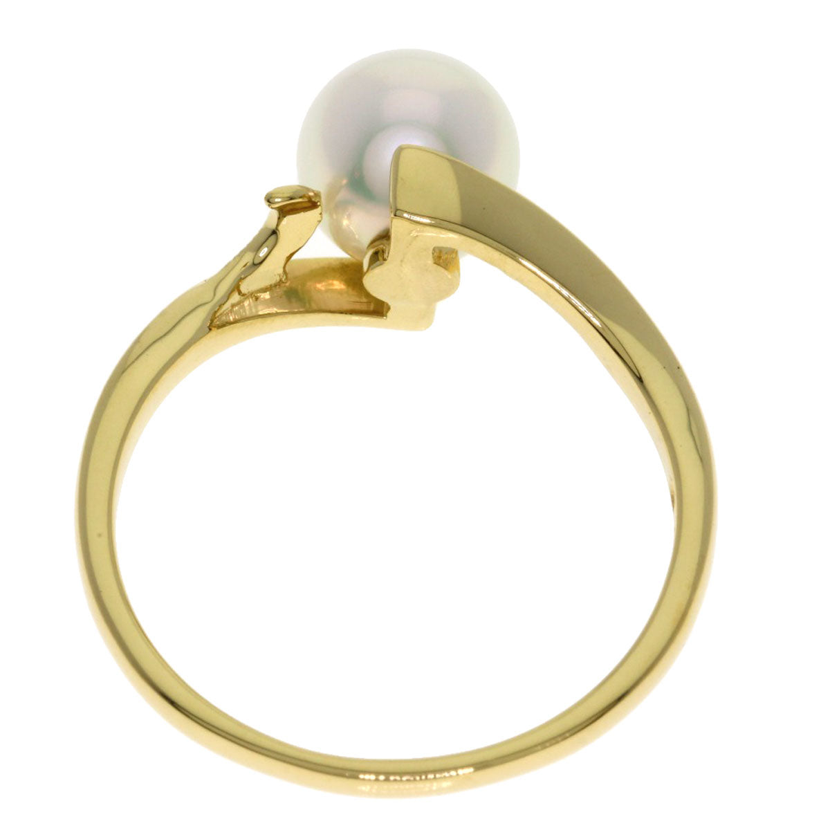 MIKIMOTO Pearl Pearl Ring K18 Yellow Gold Ladies [Used]