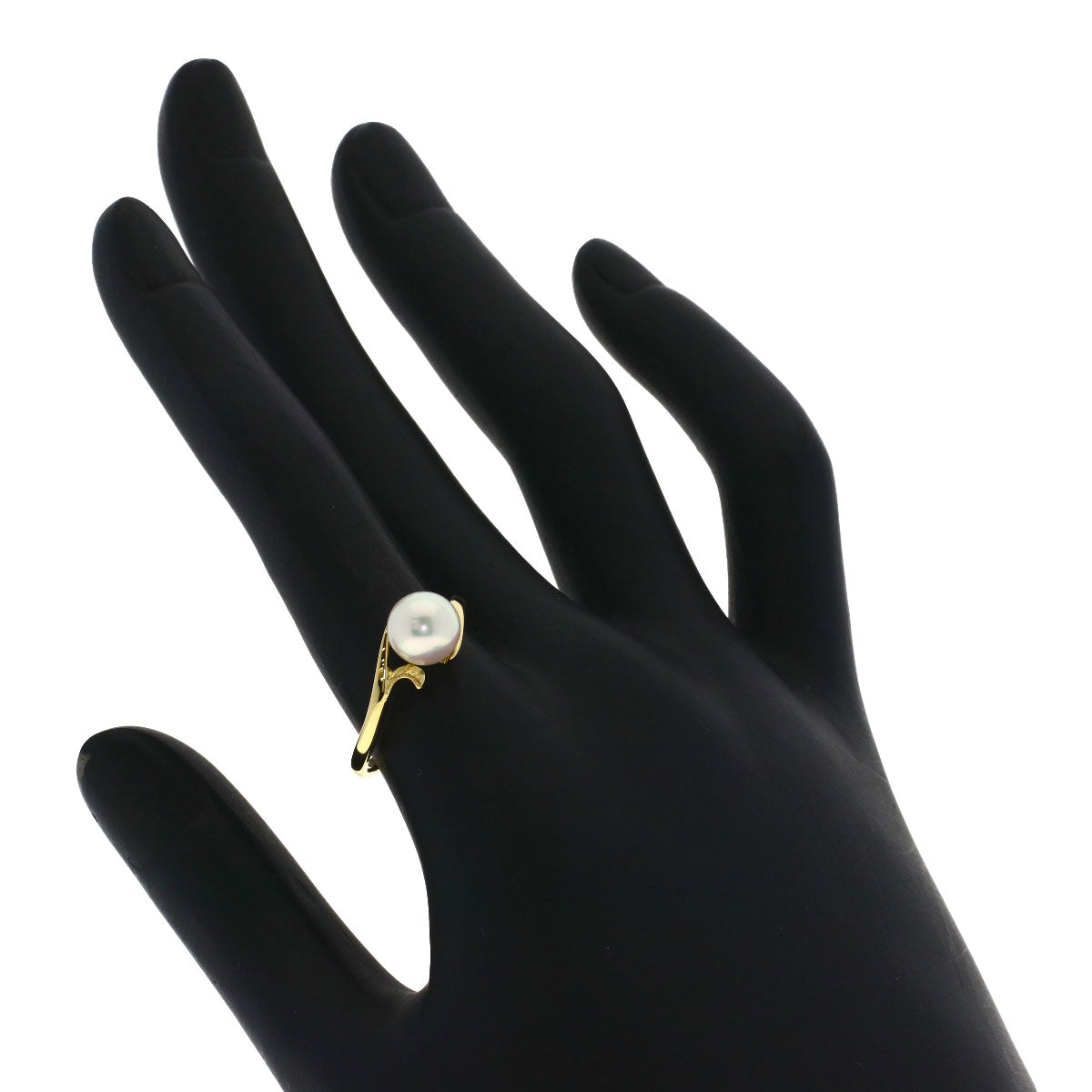 MIKIMOTO Pearl Pearl Ring K18 Yellow Gold Ladies [Used]