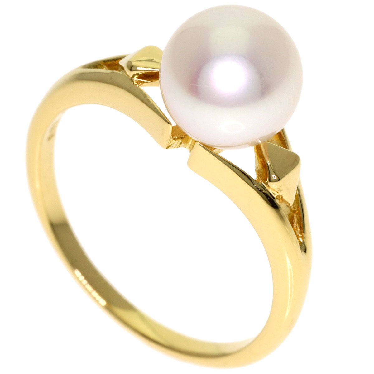 MIKIMOTO Pearl Pearl Ring K18 Yellow Gold Ladies [Used]