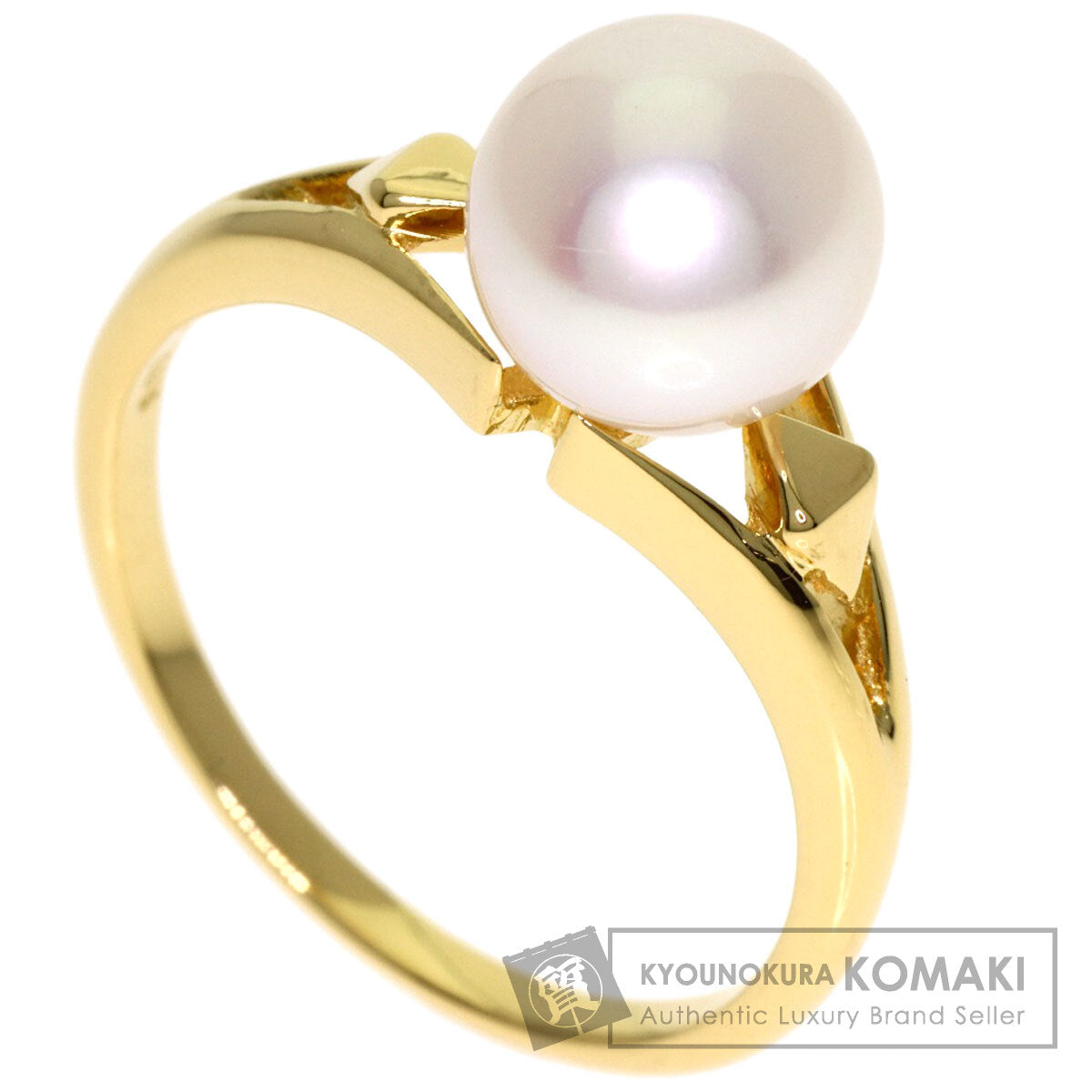 MIKIMOTO Pearl Pearl Ring K18 Yellow Gold Ladies [Used]