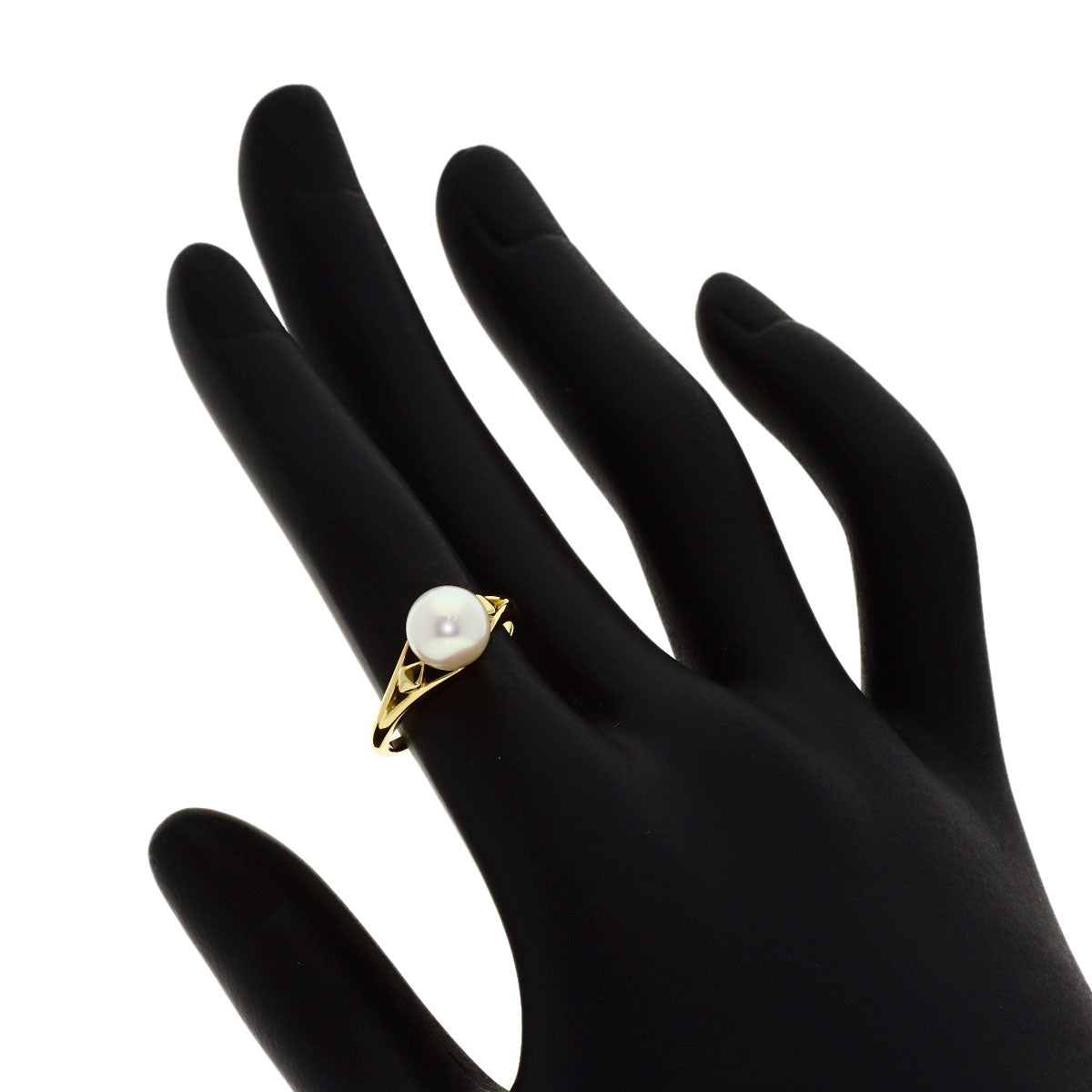 MIKIMOTO Pearl Pearl Ring K18 Yellow Gold Ladies [Used]