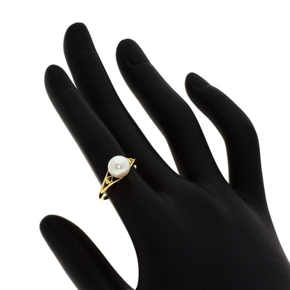 MIKIMOTO Pearl Pearl Ring K18 Yellow Gold Ladies [Used]