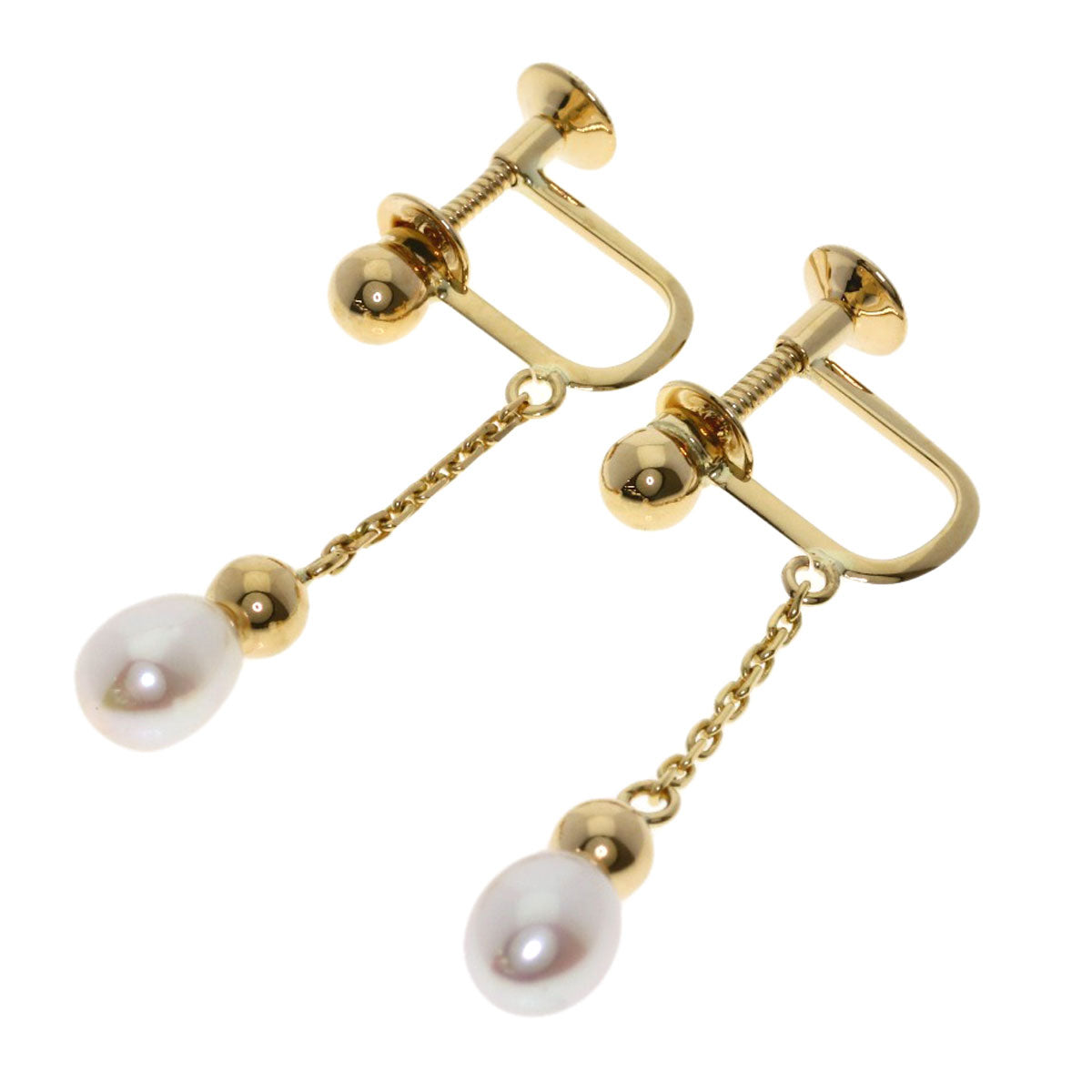 TASAKI Pearl Pearl Earring K14 Yellow Gold Ladies [Used]
