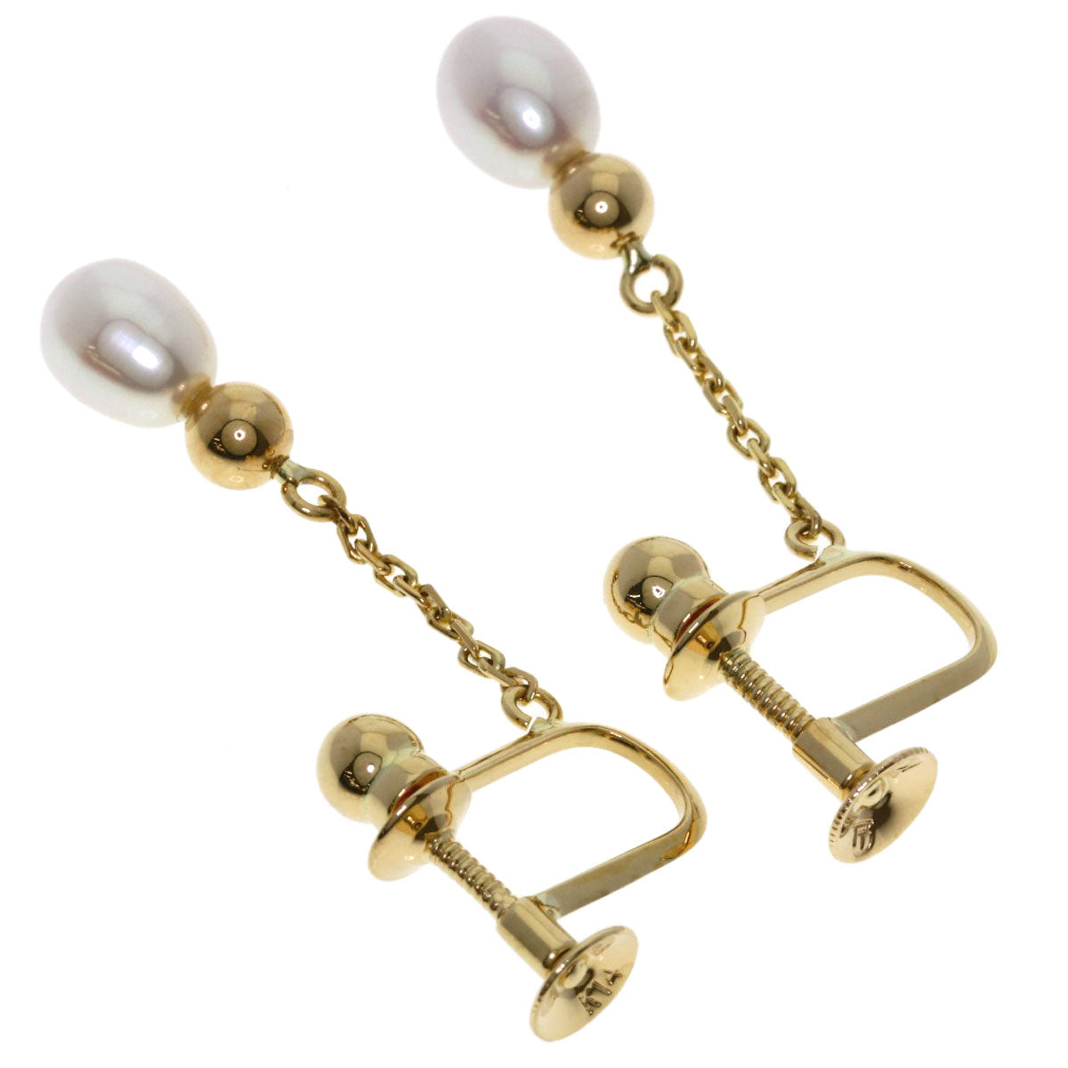 TASAKI Pearl Pearl Earring K14 Yellow Gold Ladies [Used]