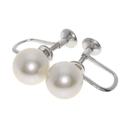 MIKIMOTO Pearl Pearl Earring K14 White Gold Ladies [Used]