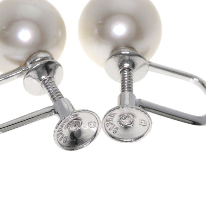 MIKIMOTO Pearl Pearl Earring K14 White Gold Ladies [Used]