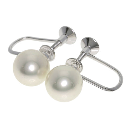 MIKIMOTO Pearl Pearl Earring K14 White Gold Ladies [Used]