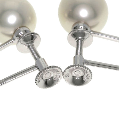 MIKIMOTO Pearl Pearl Earring K14 White Gold Ladies [Used]