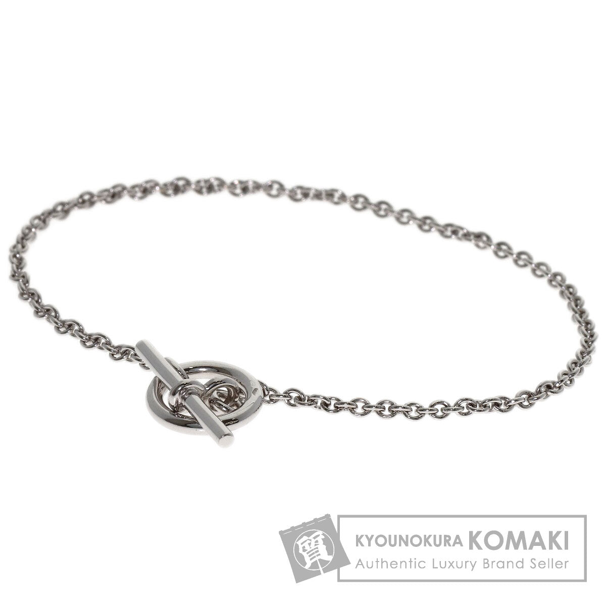 HERMES Echappé Glenan Bracelet K18 White Gold Ladies [Used]