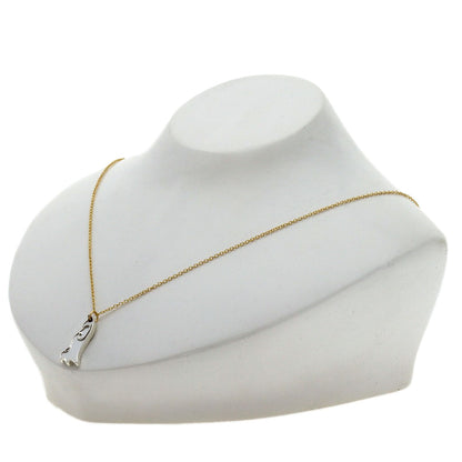 GUCCI GG Ghost Pair Necklace (Single Necklace Only) Necklace K18 Yellow Gold SVLadies [Used]