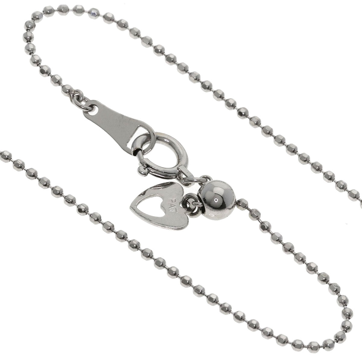 Kashikey Bezel Diamond Brown　Diamond Necklace Platinum PT900 PT850Ladies [Used]