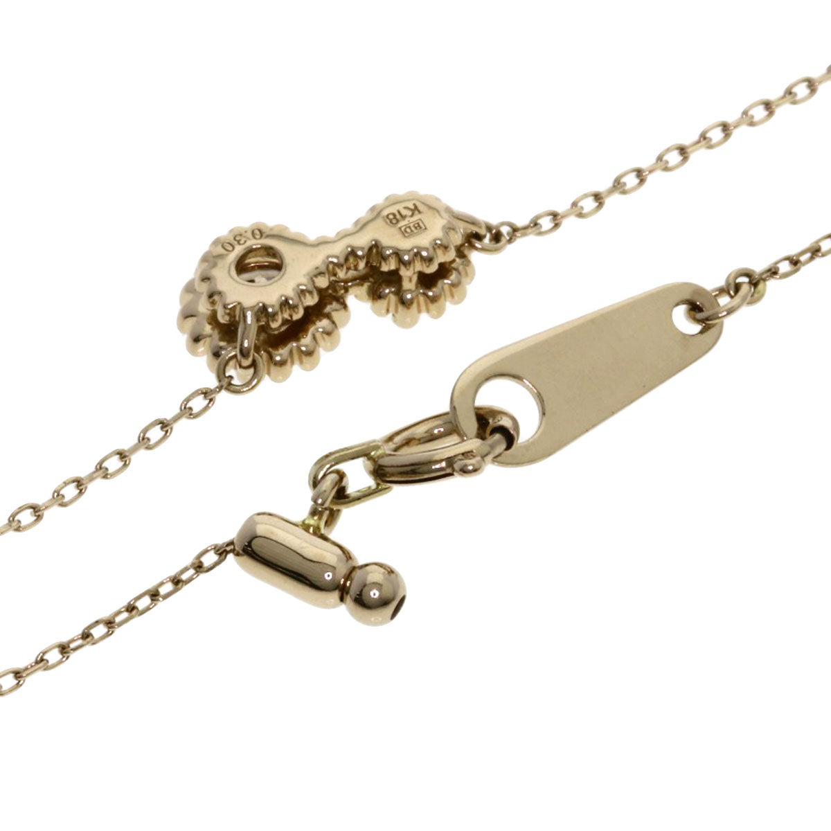 Kashikey Brown　Diamond Necklace K18BG Ladies [Used]