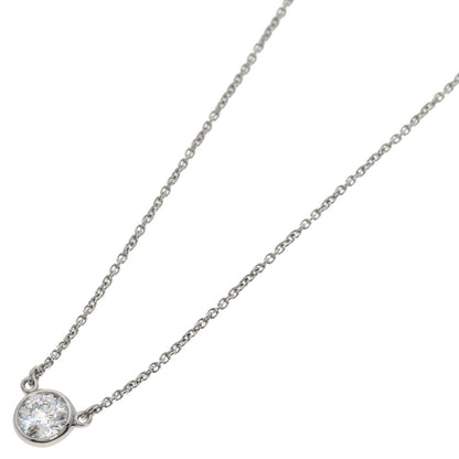 TIFFANY&Co. By The Yard 1P Diamond Necklace Platinum PT950 Ladies [Used]