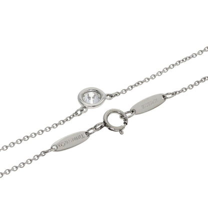 TIFFANY&Co. By The Yard 1P Diamond Necklace Platinum PT950 Ladies [Used]