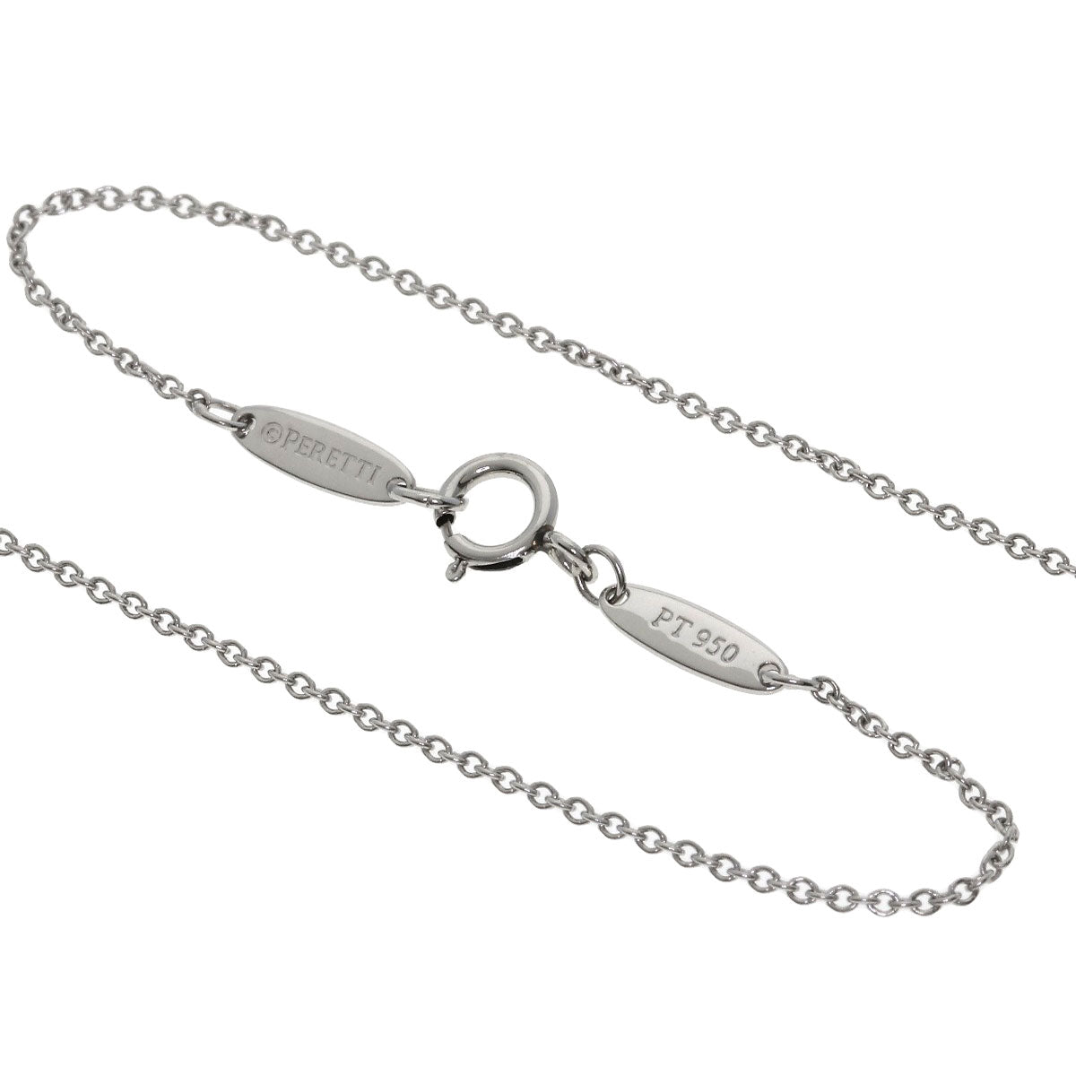 TIFFANY&Co. By The Yard 1P Diamond Necklace Platinum PT950 Ladies [Used]