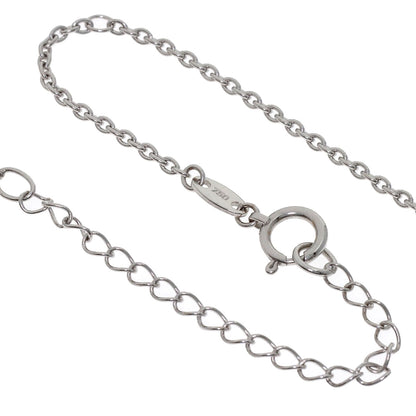 WALTHAM Moving Spade Diamond Necklace K18 White Gold Ladies [Used]