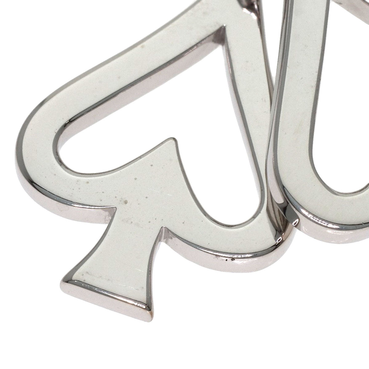 WALTHAM Moving Spade Diamond Necklace K18 White Gold Ladies [Used]