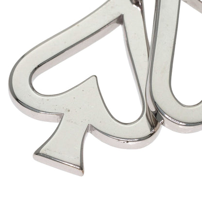 WALTHAM Moving Spade Diamond Necklace K18 White Gold Ladies [Used]