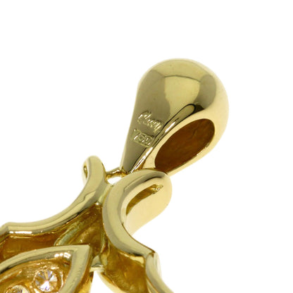 Queen Diamond Pendant top K18 Yellow Gold Ladies [Used]