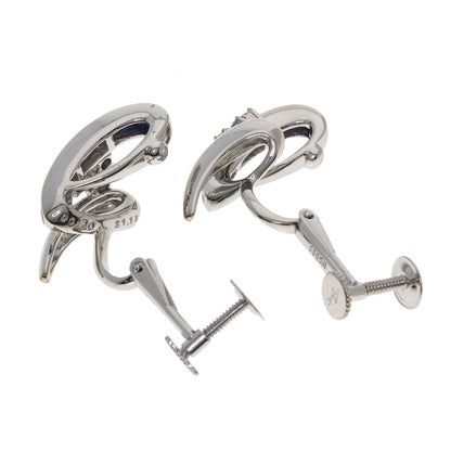 Jeunet Sapphire Diamond Earring K18 White Gold K14WGLadies [Used]