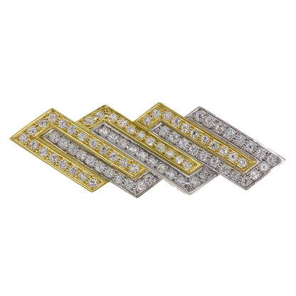 MIKIMOTO Diamond Obi closure K18 White Gold K14 Yellow GoldLadies [Used]