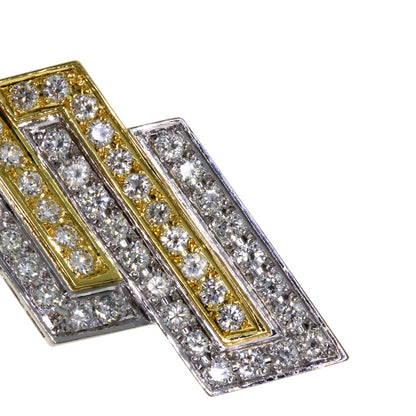 MIKIMOTO Diamond Obi closure K18 White Gold K14 Yellow GoldLadies [Used]