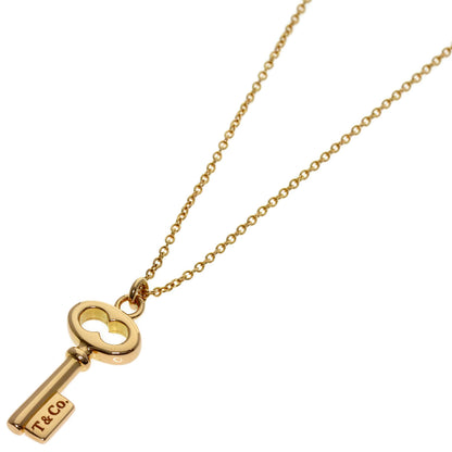 TIFFANY&Co. Oval key Necklace K18 Pink Gold Ladies [Used]