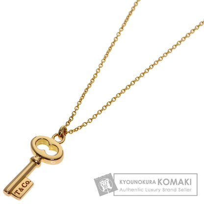 TIFFANY&Co. Oval key Necklace K18 Pink Gold Ladies [Used]