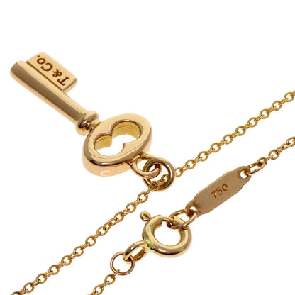 TIFFANY&Co. Oval key Necklace K18 Pink Gold Ladies [Used]