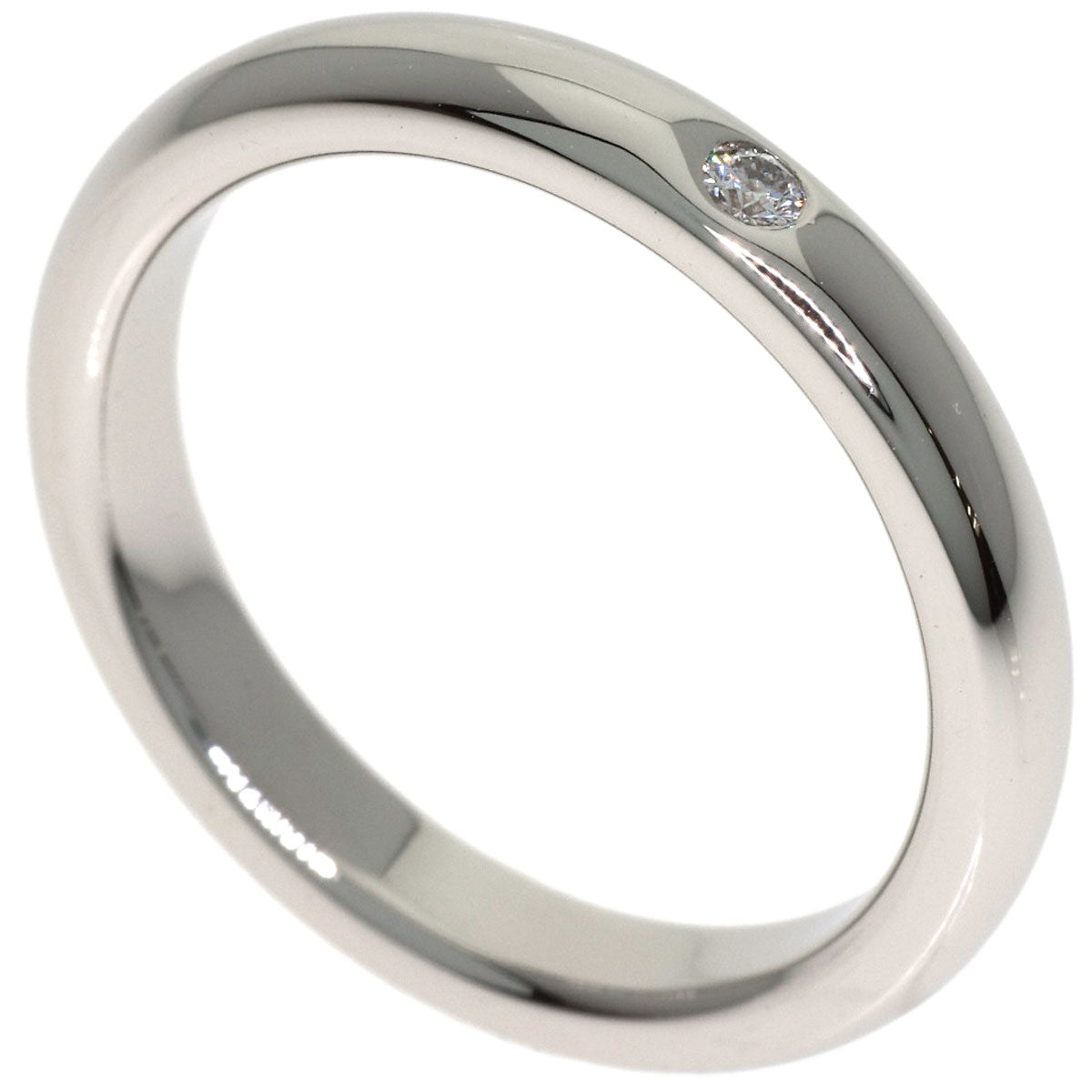 TIFFANY&Co. Wedding 1P Diamond Ring Platinum PT950 Ladies [Used]