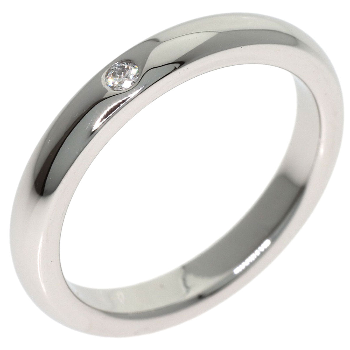 TIFFANY&Co. Wedding 1P Diamond Ring Platinum PT950 Ladies [Used]
