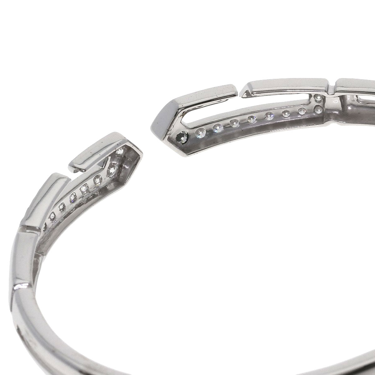 GUCCI Diamond #16 Bracelet K18 White Gold Ladies [Used]