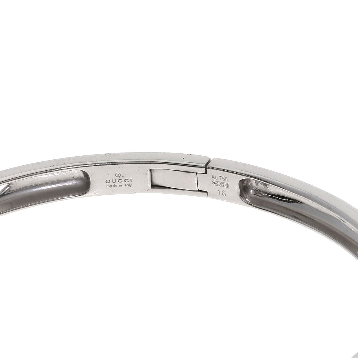 GUCCI Diamond #16 Bracelet K18 White Gold Ladies [Used]