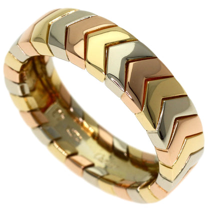 CARTIER Three colors # 48 Ring K18 Yellow Gold K18 White GoldLadies [Used]