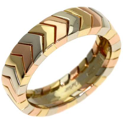 CARTIER Three colors # 48 Ring K18 Yellow Gold K18 White GoldLadies [Used]