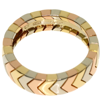 CARTIER Three colors # 48 Ring K18 Yellow Gold K18 White GoldLadies [Used]