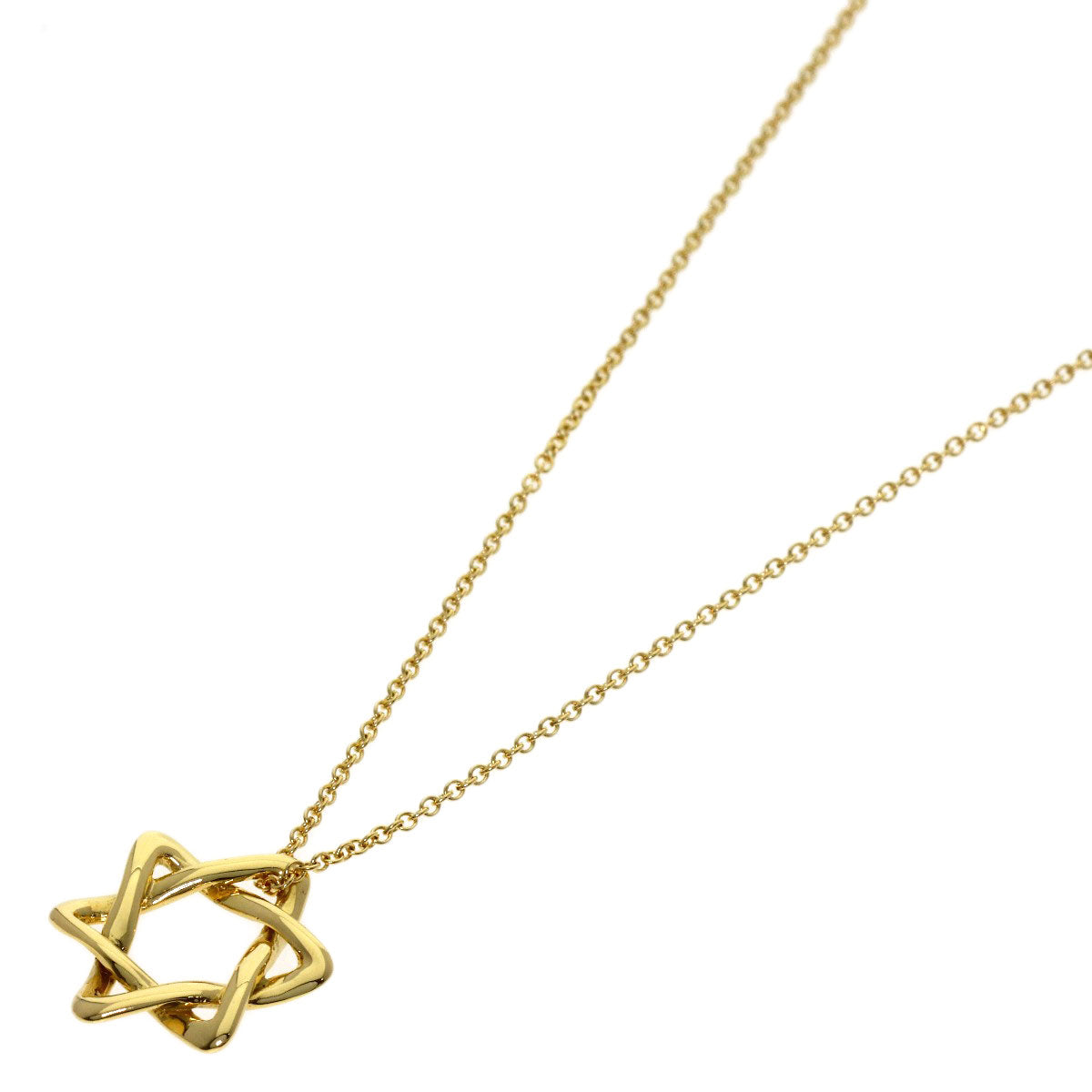 TIFFANY&Co. Star of david Necklace K18 Yellow Gold Ladies [Used]
