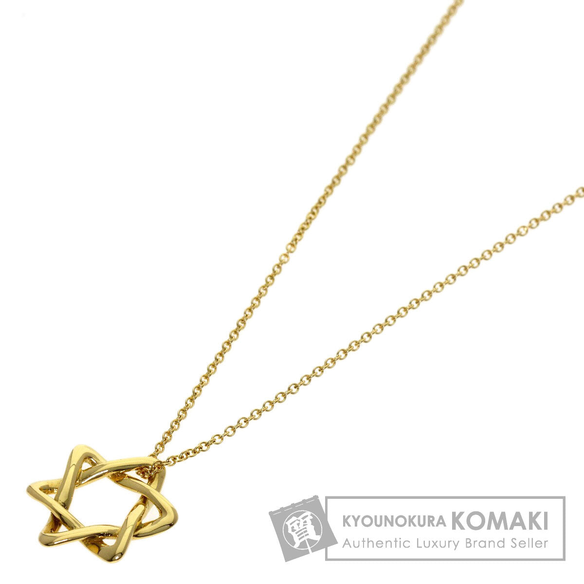 TIFFANY&Co. Star of david Necklace K18 Yellow Gold Ladies [Used]