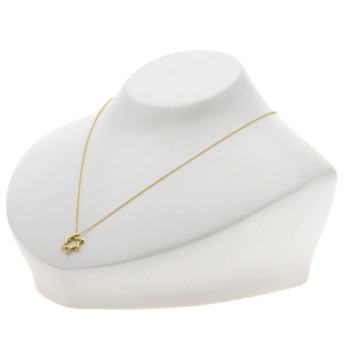 TIFFANY&Co. Star of david Necklace K18 Yellow Gold Ladies [Used]
