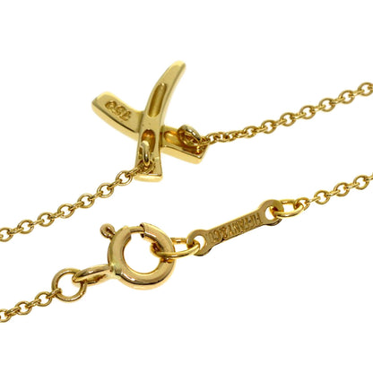 TIFFANY&Co. kiss Necklace K18 Yellow Gold Ladies [Used]